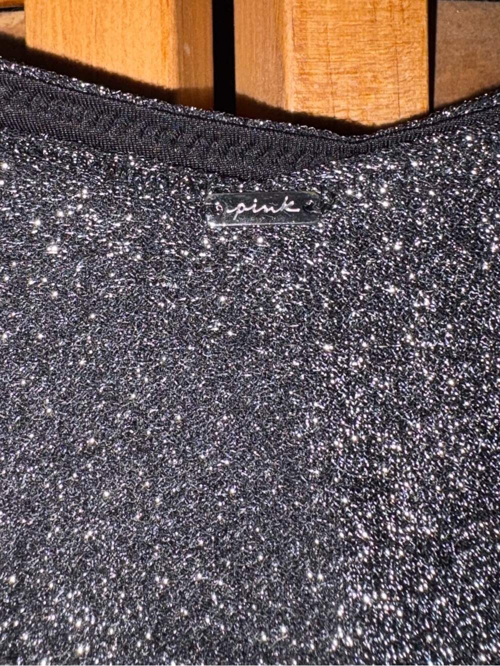 PINK shimmer swim bottoms. - Picture 4 of 4